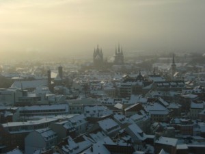 Blick auf Erfurt vom SAS Radisson