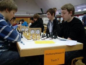 Schulschachmeisterschaften 2011: Platz 2 für die Klassenstufe 7/8